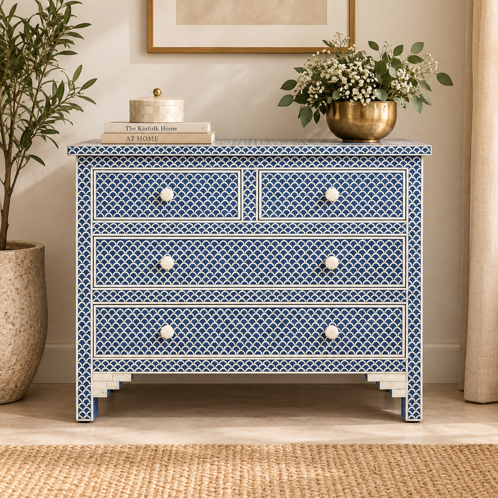 Martin Bone Inlay Chest of Drawer