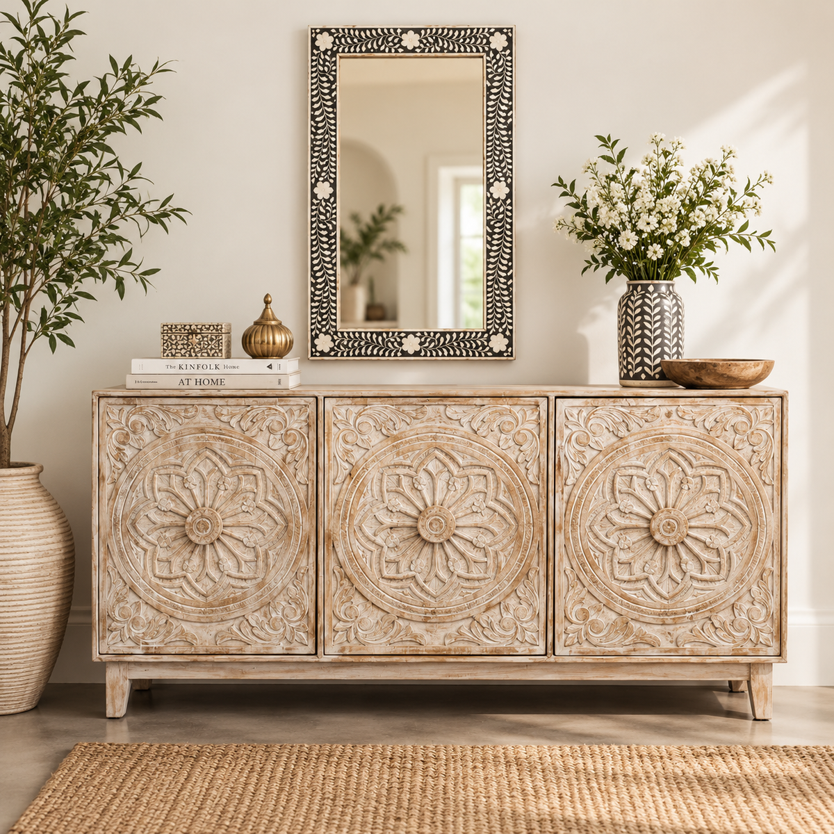 Arliss Hand Carved Sideboard