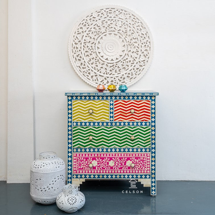 Erika Bone Inlay Chest of Drawers