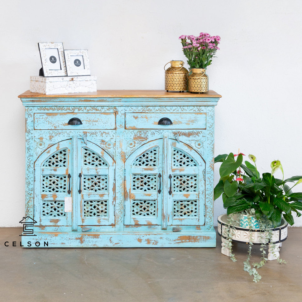 Anouk Carved Wooden Cabinet