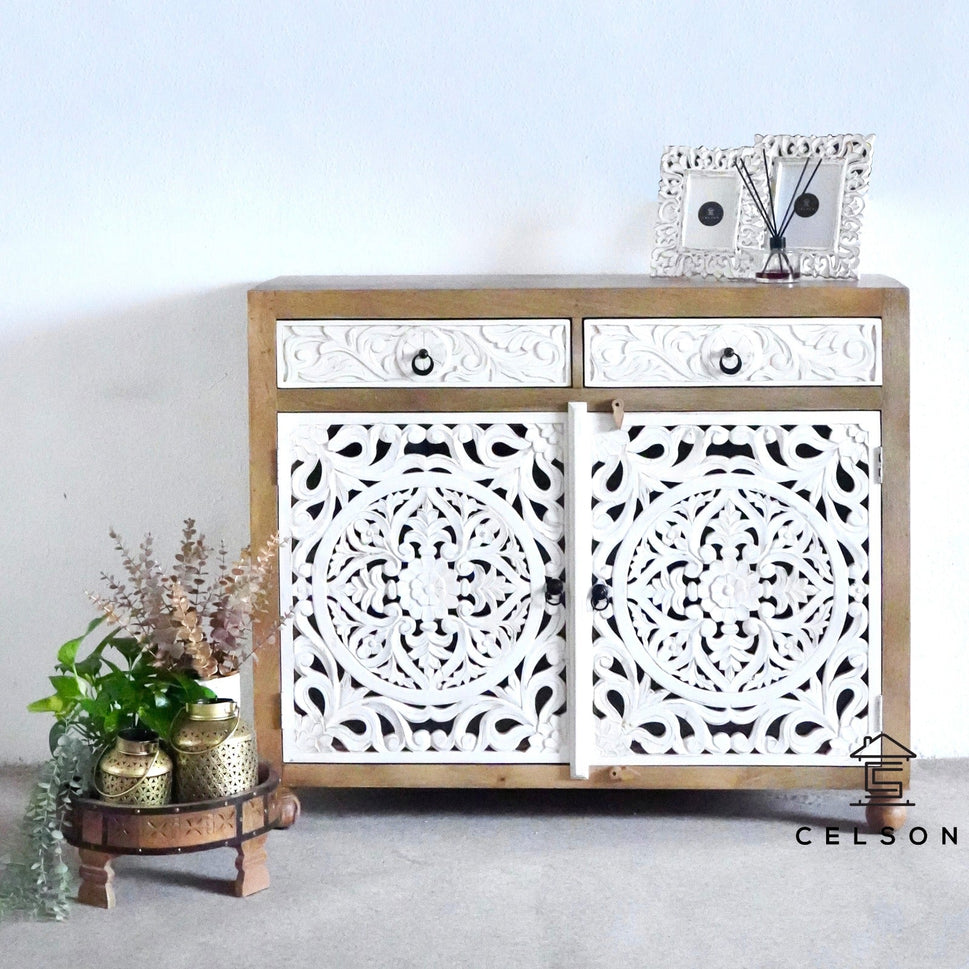 Abbarika Carved Wooden Chest