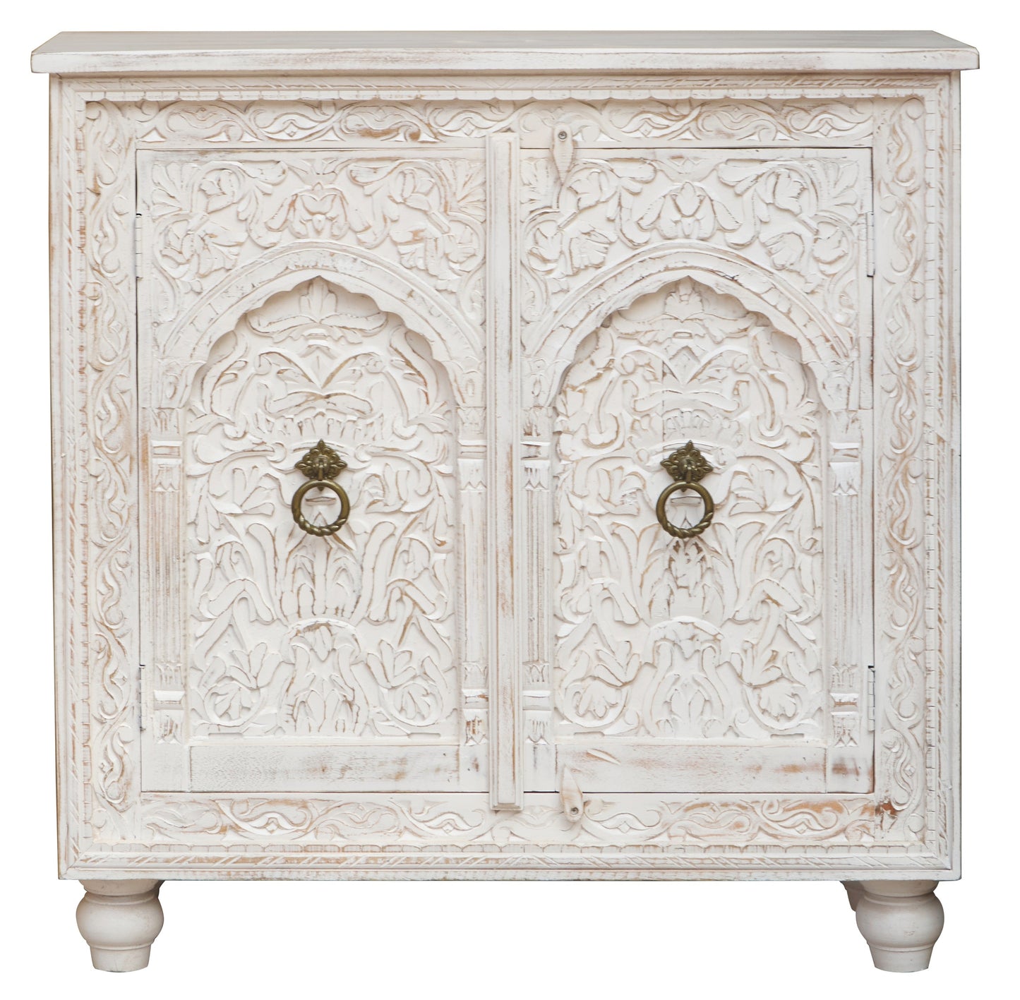 Levio Carved Wooden Cabinet