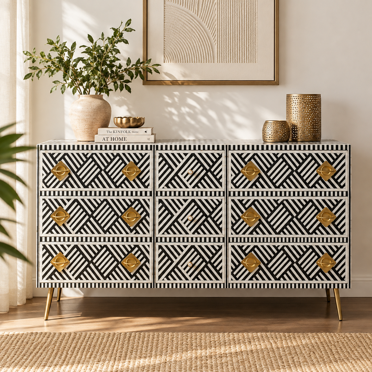 Aiman Bone Inlay Dresser