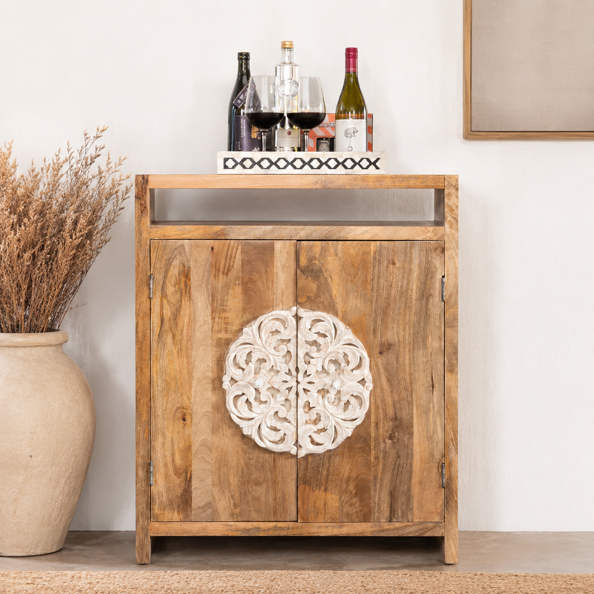 Amira Wooden Bar Cabinet