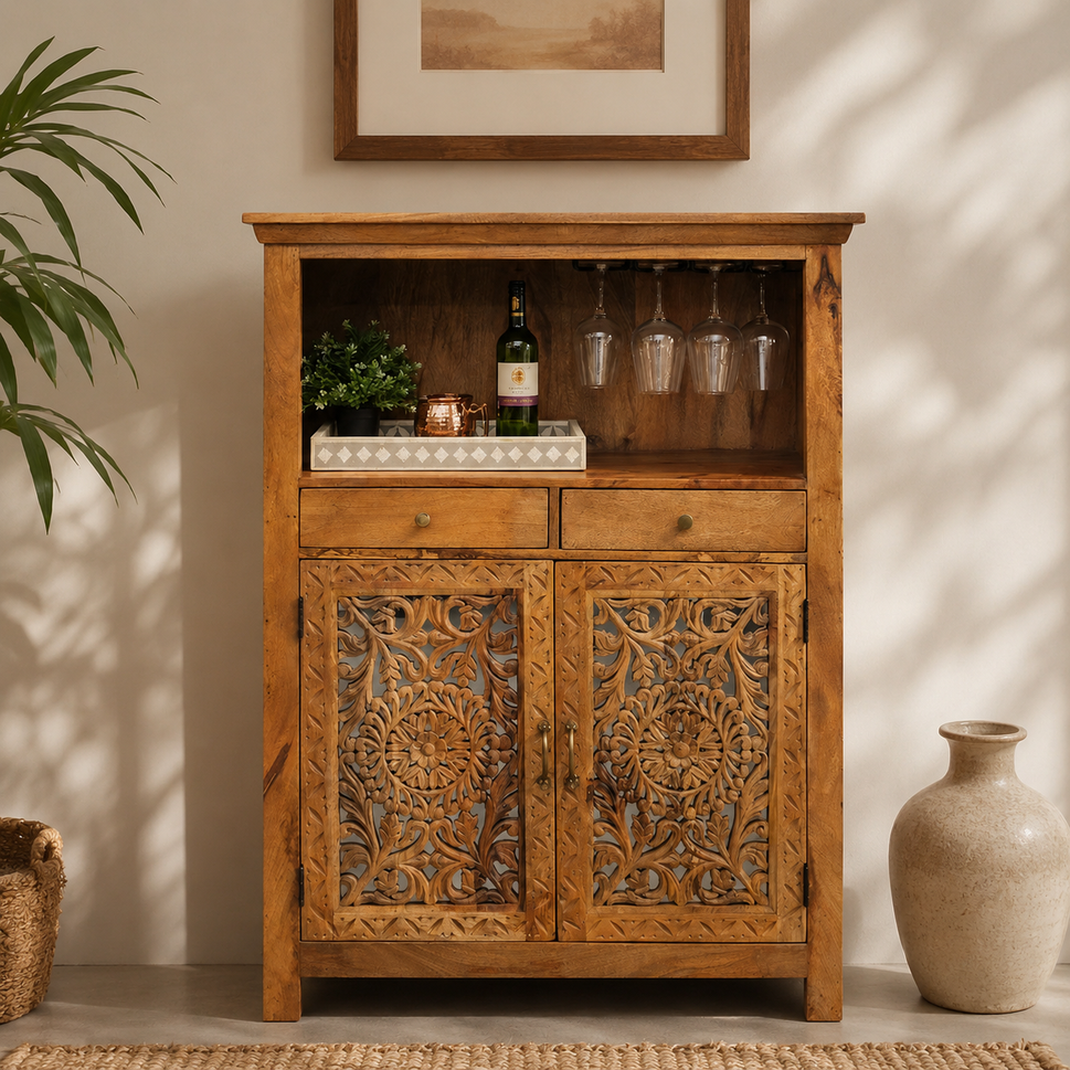 Margo Wooden Bar Counter