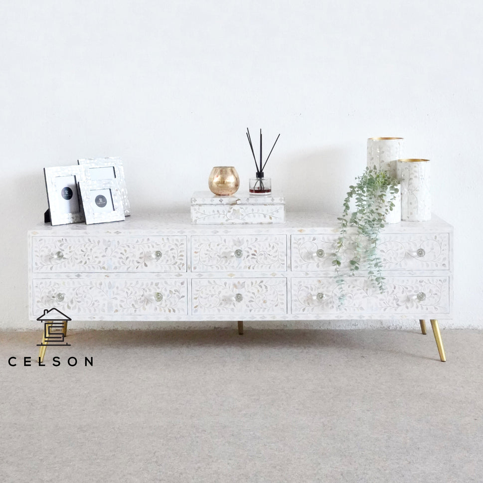 Sam Mother of Pearl Inlay TV Cabinet