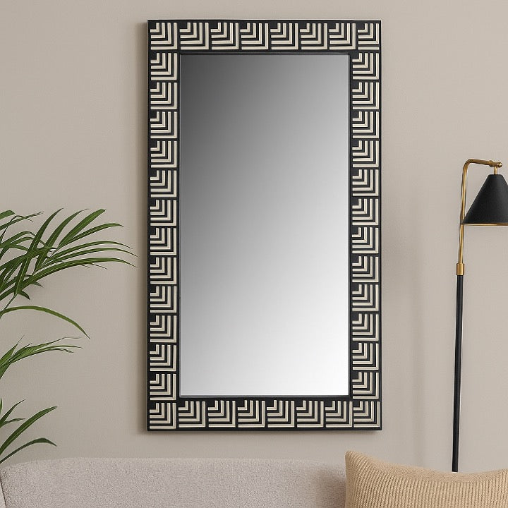 Kusum Bone Inlay mirror
