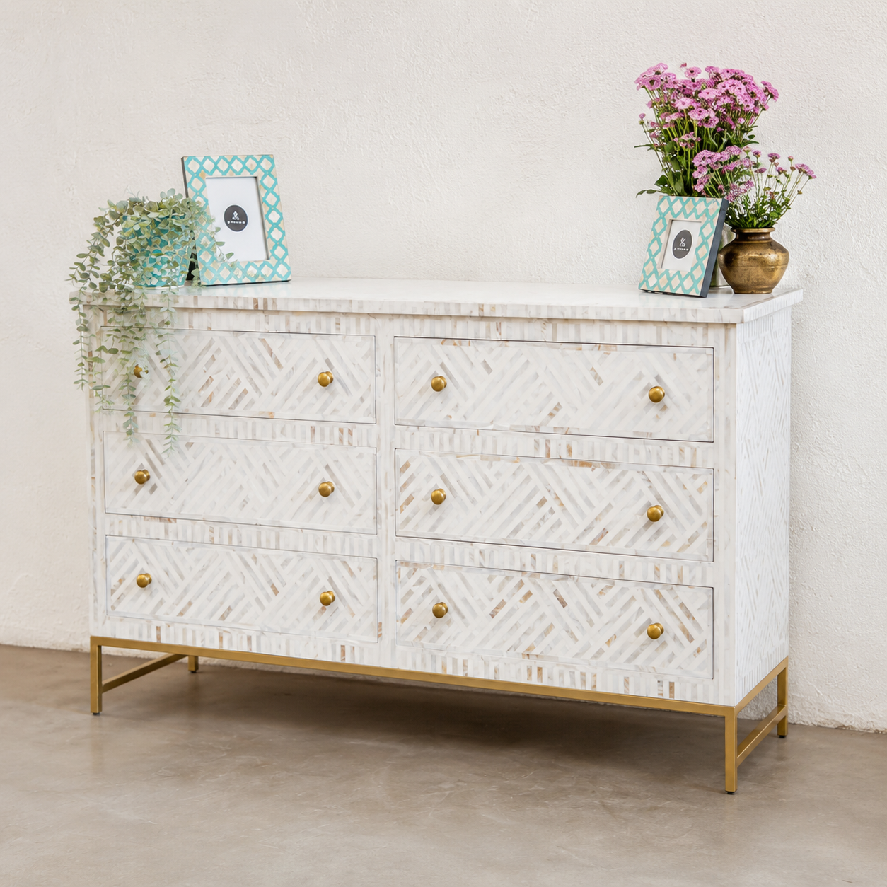 Gabi Mother of Pearl Inlay Dresser