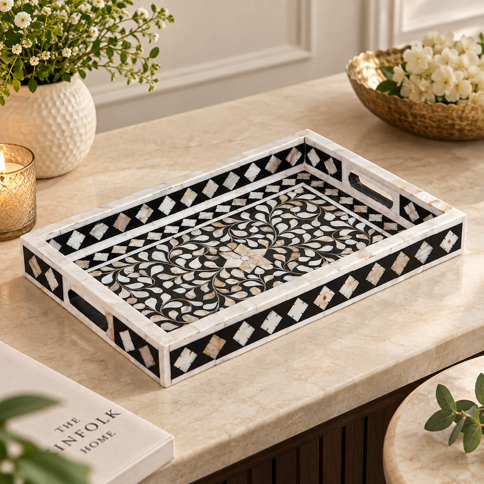 Rob Mother of Pearl Inlay Tray