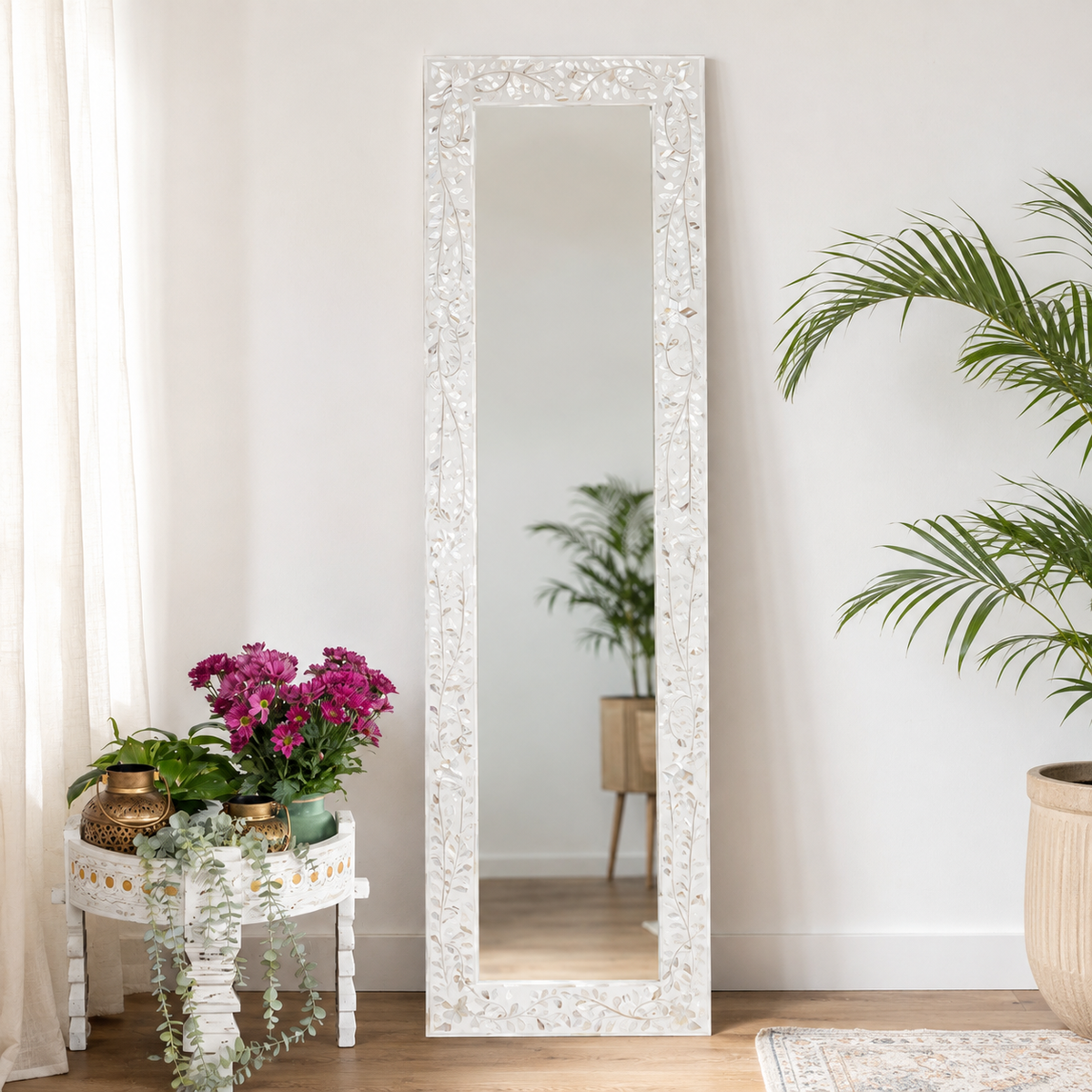 Praxu Mother of Pearl Inlay Mirror