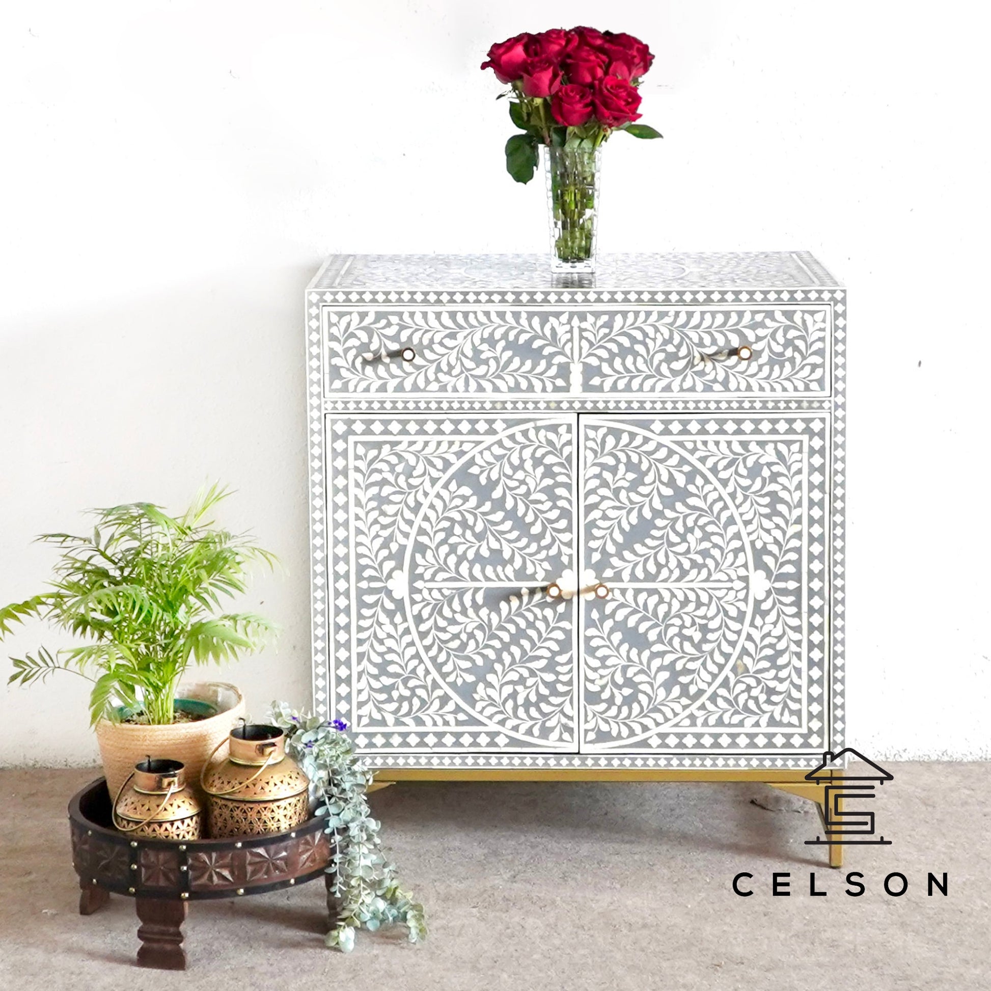 Ashley Bone Inlay Cabinet