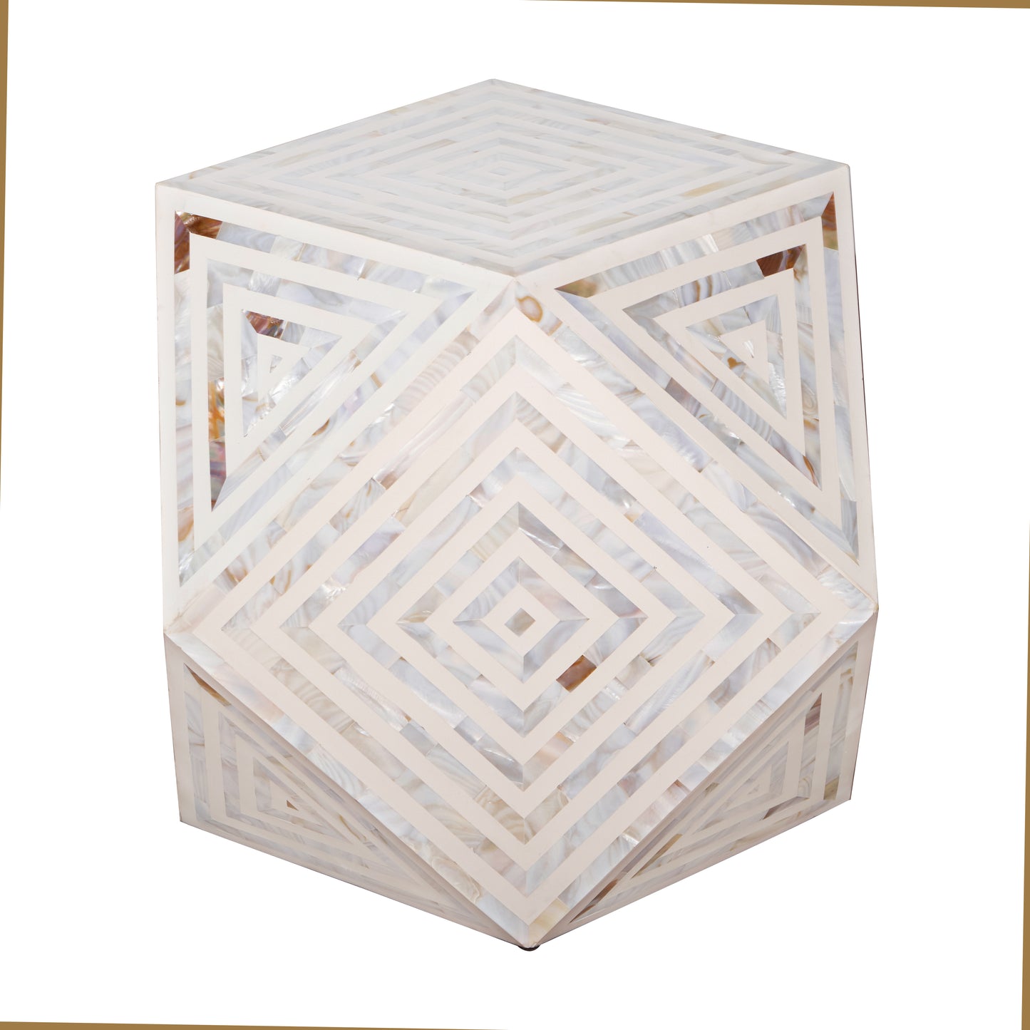 John Mother of Pearl Inlay Stool