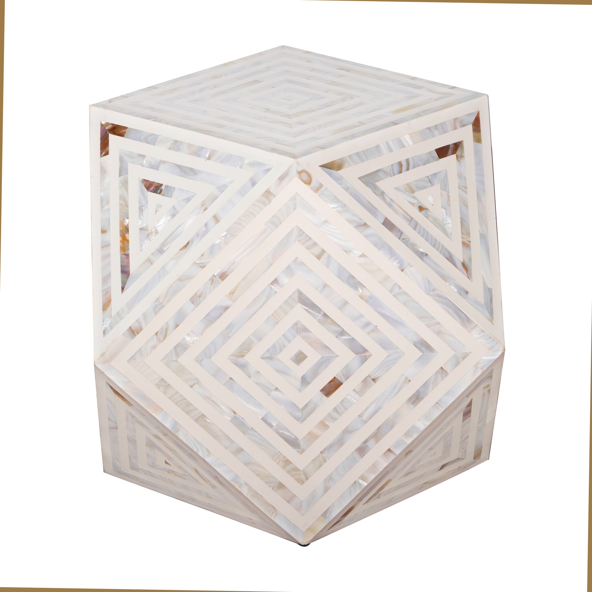 John Mother of Pearl Inlay Stool