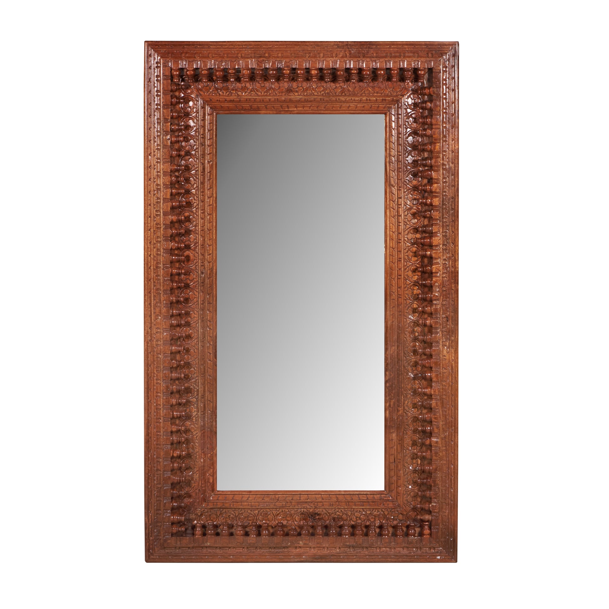 Samuel Carved Wooden Mirror