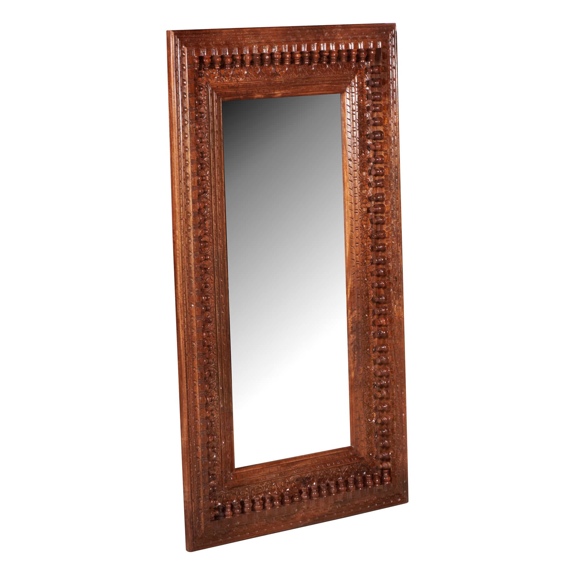 Samuel Carved Wooden Mirror