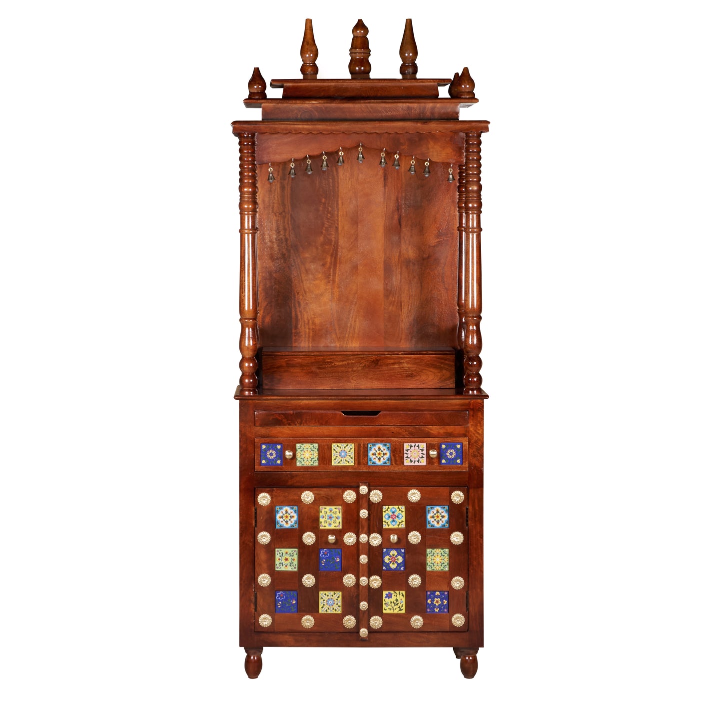 Vidhi Hand Carved Wooden Mandir