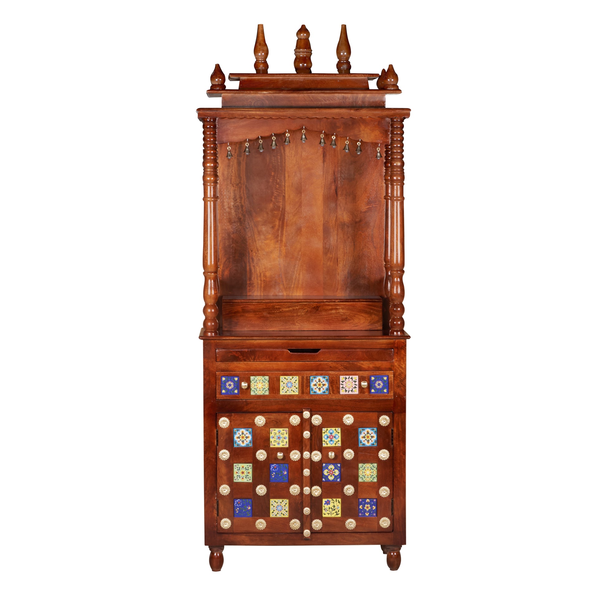 Vidhi Hand Carved Wooden Mandir