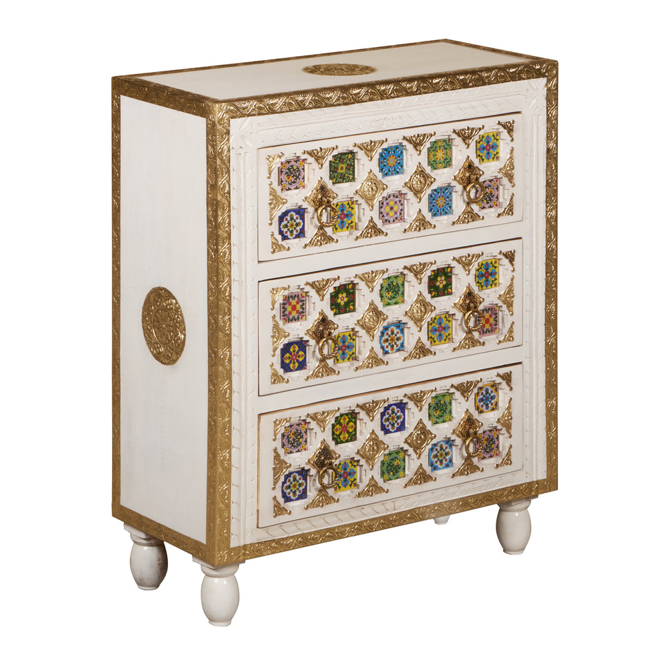 Nick Hand Craved Wooden chest