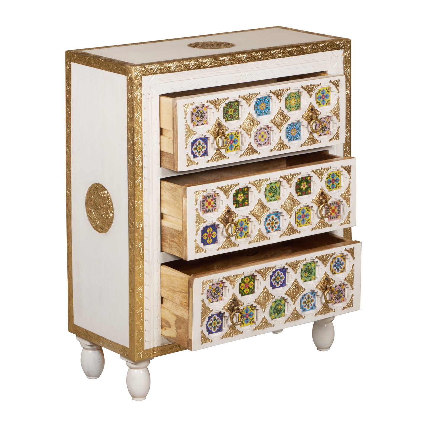 Nick Hand Craved Wooden chest