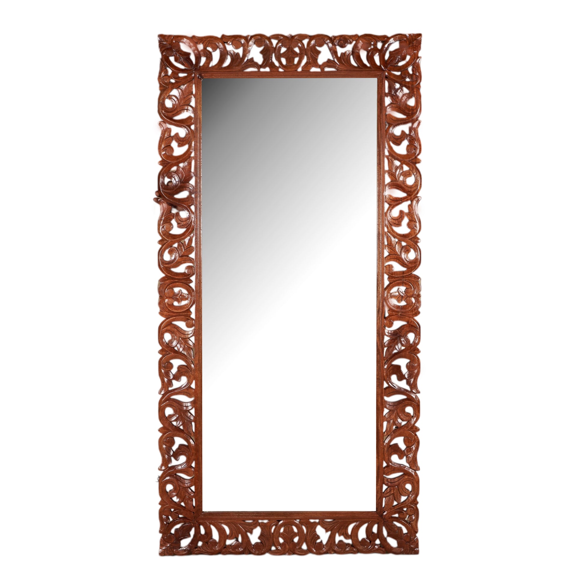 Jack Carved Wooden Mirror