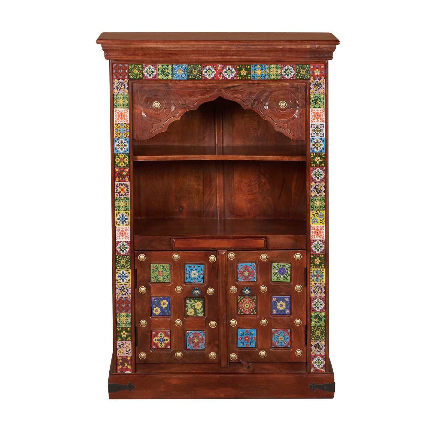 Anjani Hand Carved Wooden Mandir