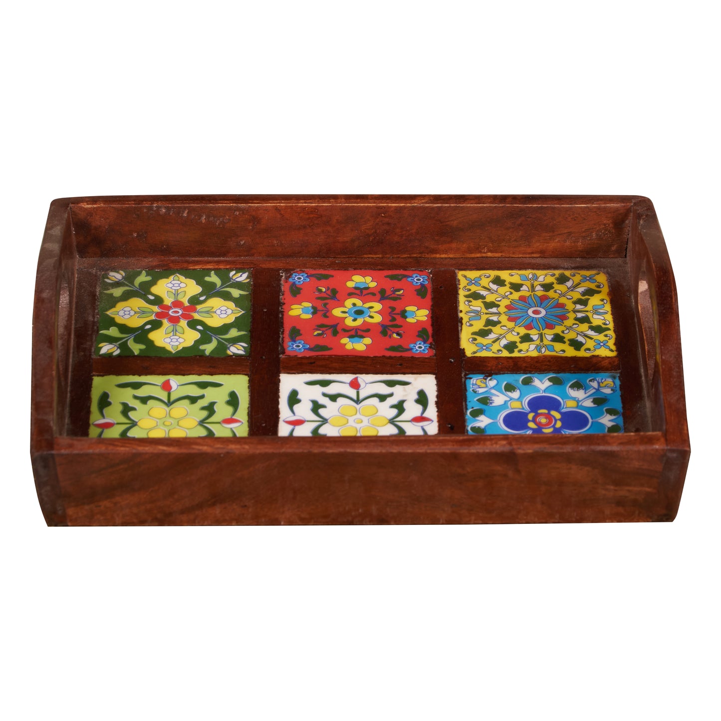 Elara Wooden Tile Tray