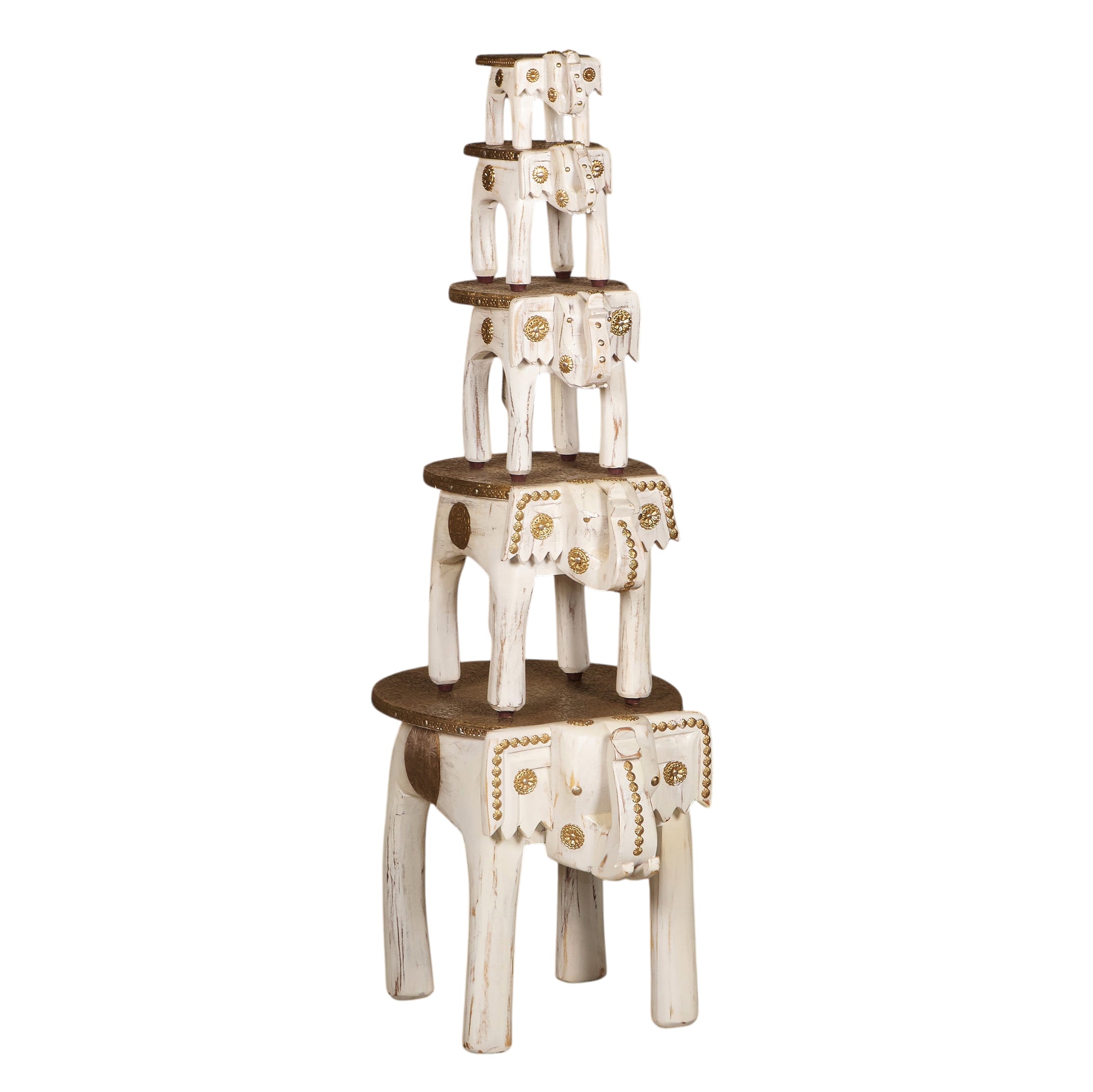 Renuka Wooden  Elephant Stool