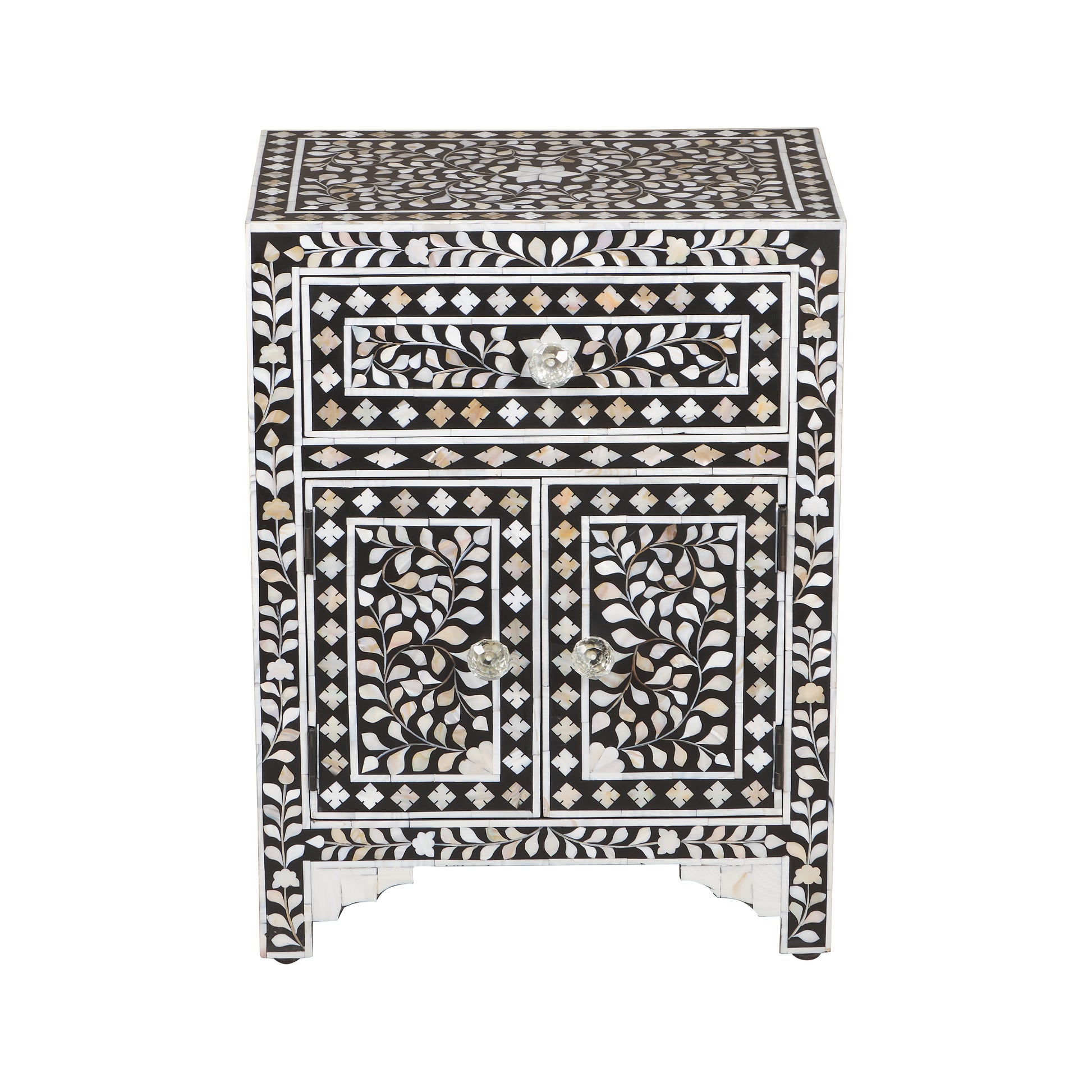 Sasha Mother of pearl Inlay Bedside