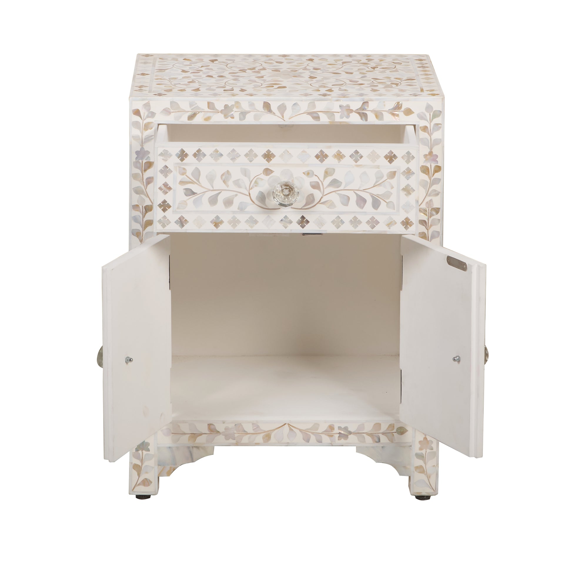 Fiona Mother of pearl Inlay Bedside