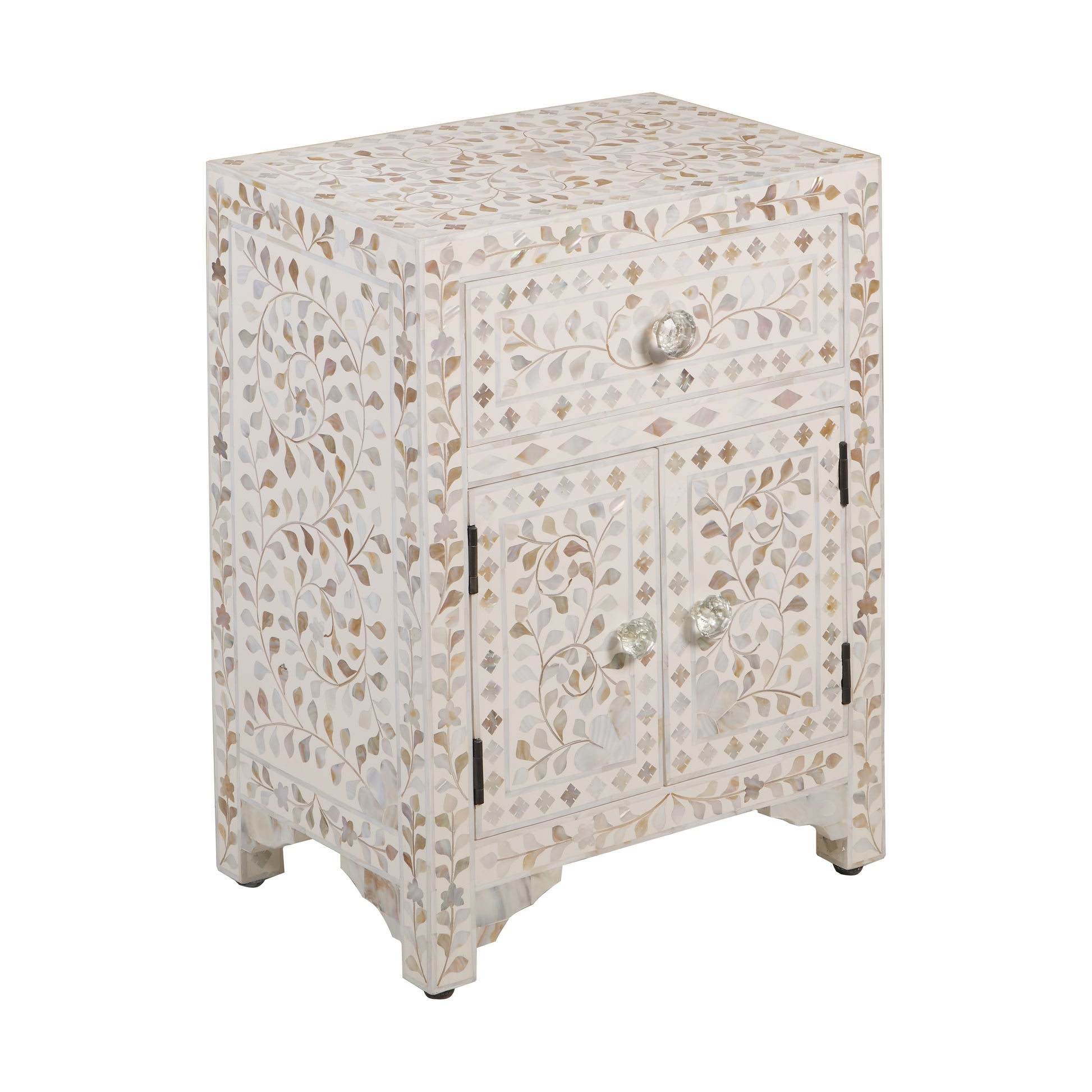 Fiona Mother of pearl Inlay Bedside