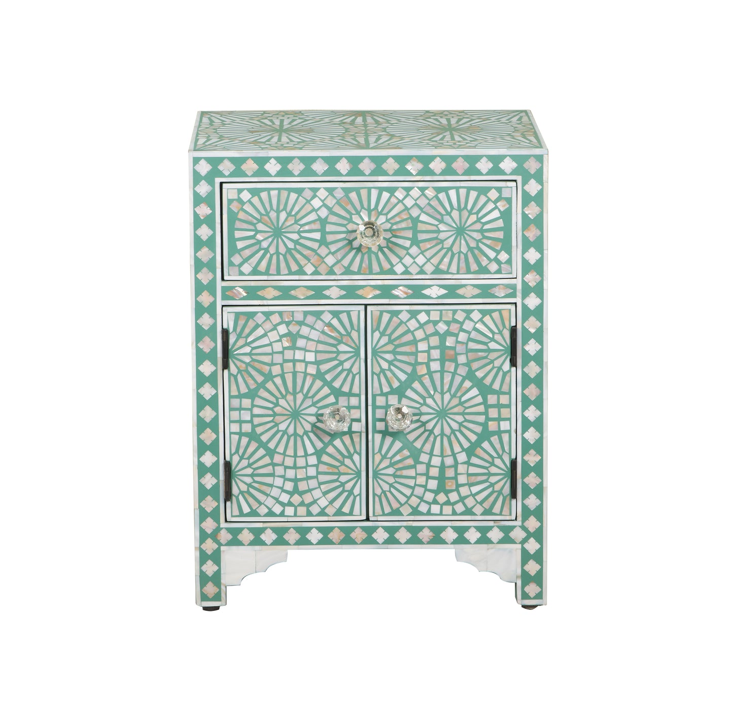 Zumba Mother of pearl Inlay Bedside