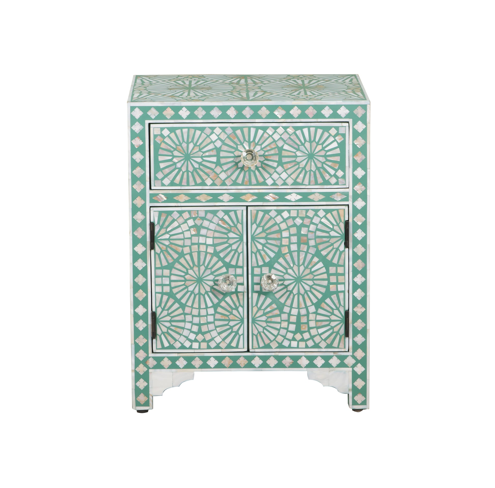 Zumba Mother of pearl Inlay Bedside