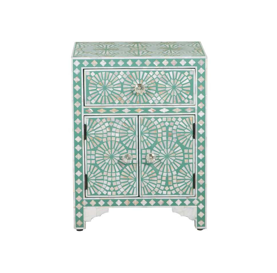 Zumba Mother of pearl Inlay Bedside