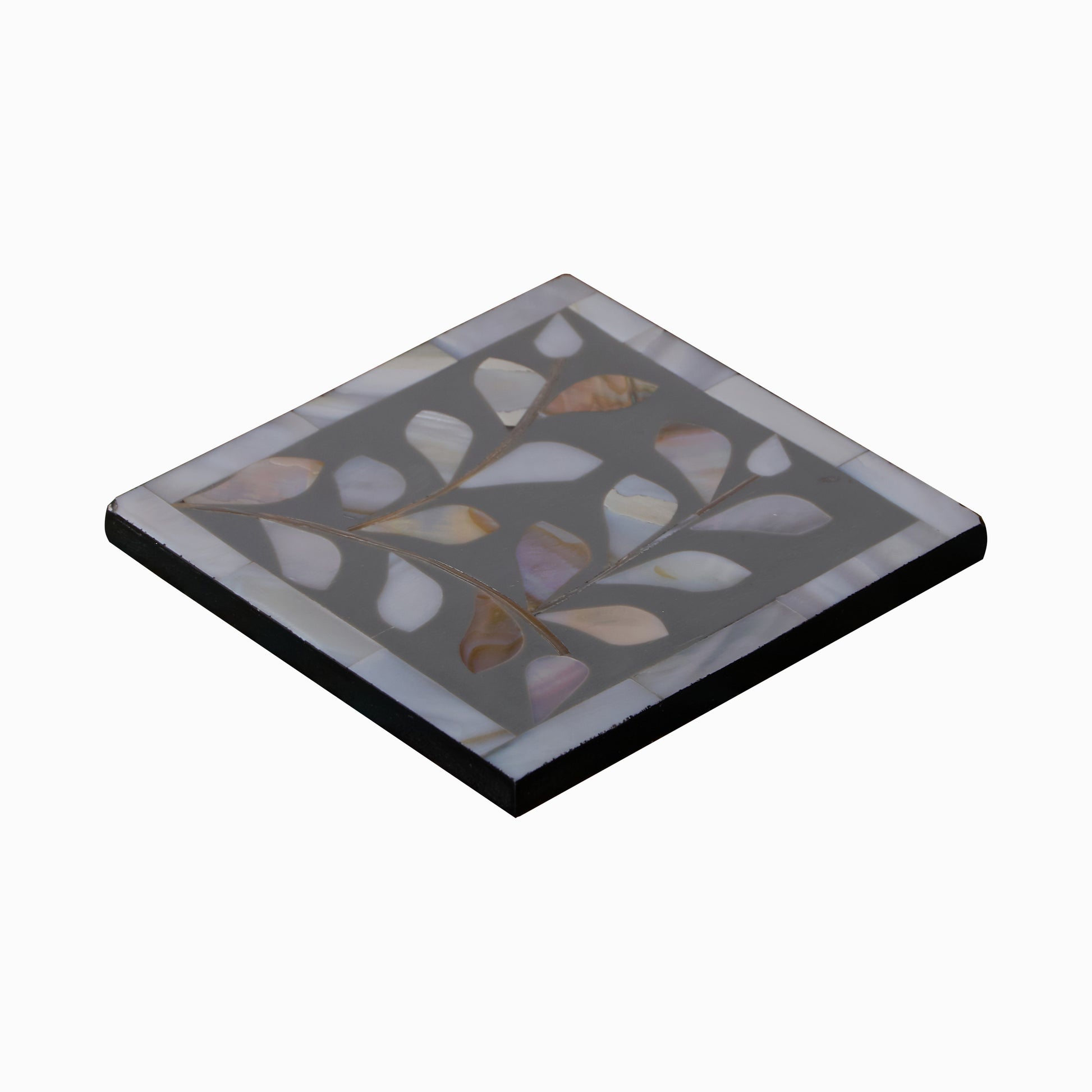 Sage Mother of Pearl Inlay Coaster