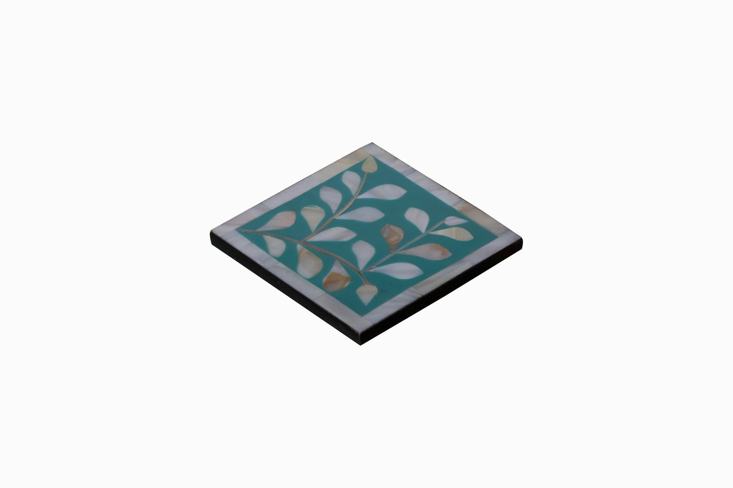 Flora Mother of Pearl Inlay Coaster