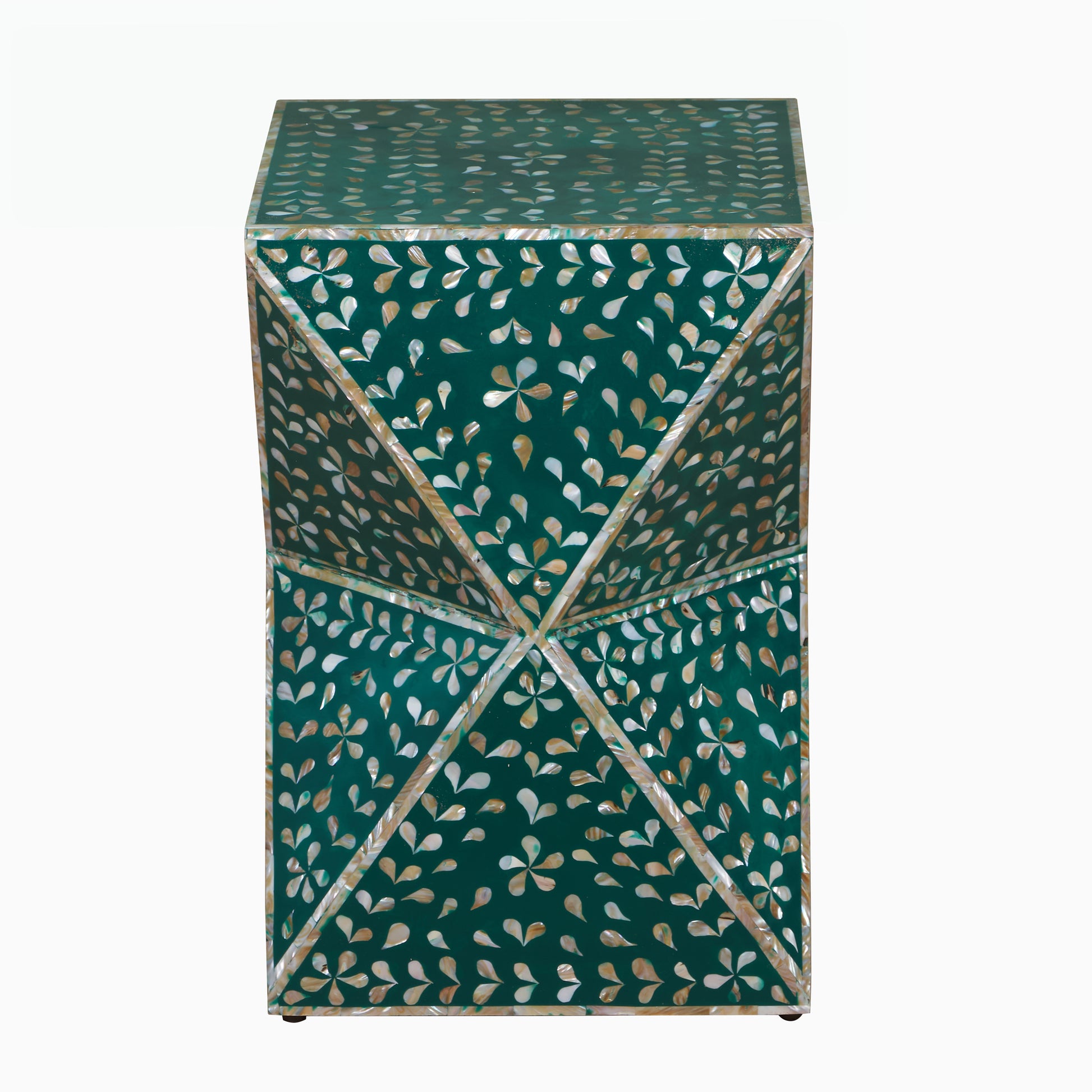 Lathen Mother of Pearl Inlay Stool