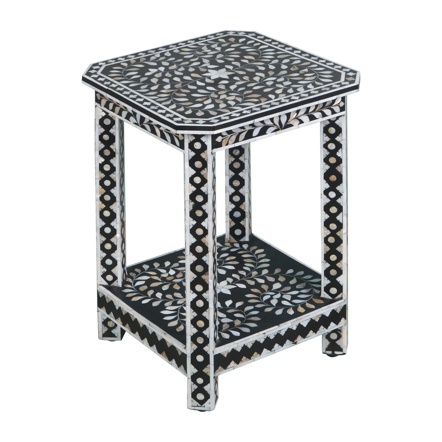 Lark Mother of Pearl Inlay Stool
