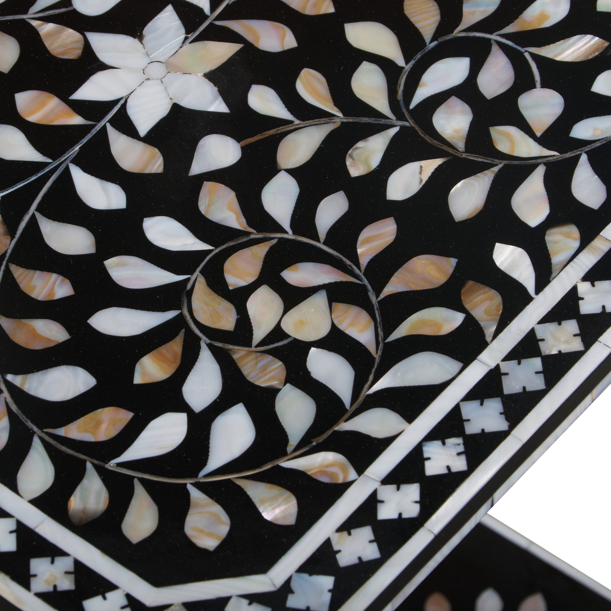 Lark Mother of Pearl Inlay Stool
