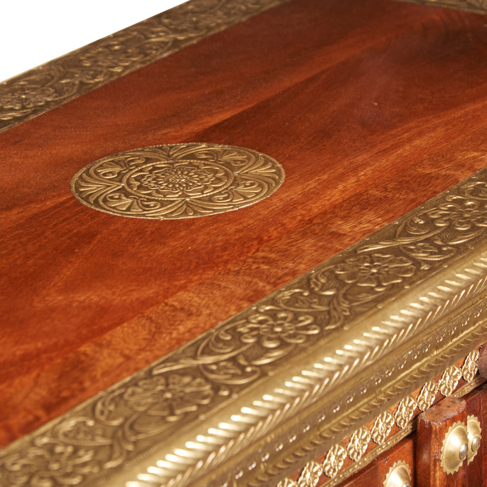 Eoin Hand Carved Wooden chest