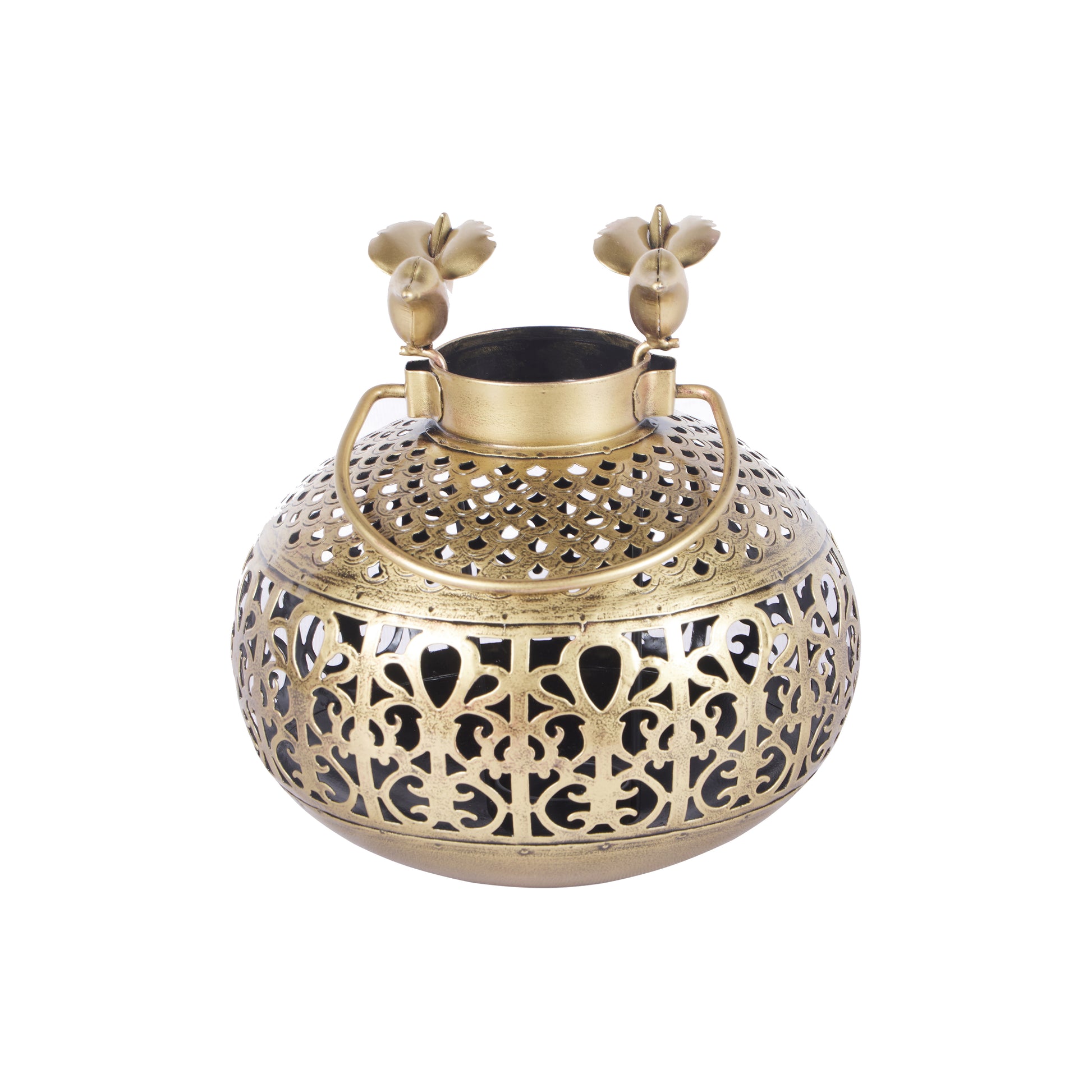 Kia Antique Brass Lantern