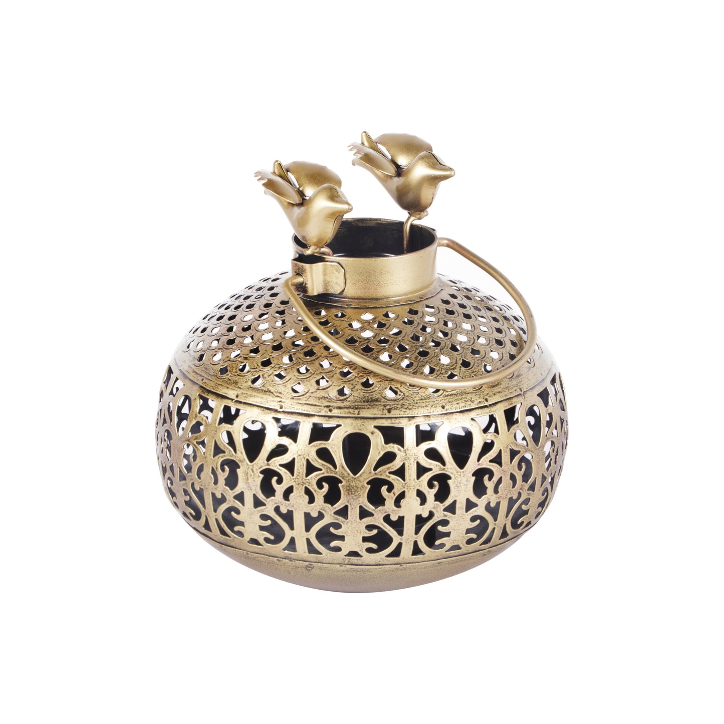 Kia Antique Brass Lantern
