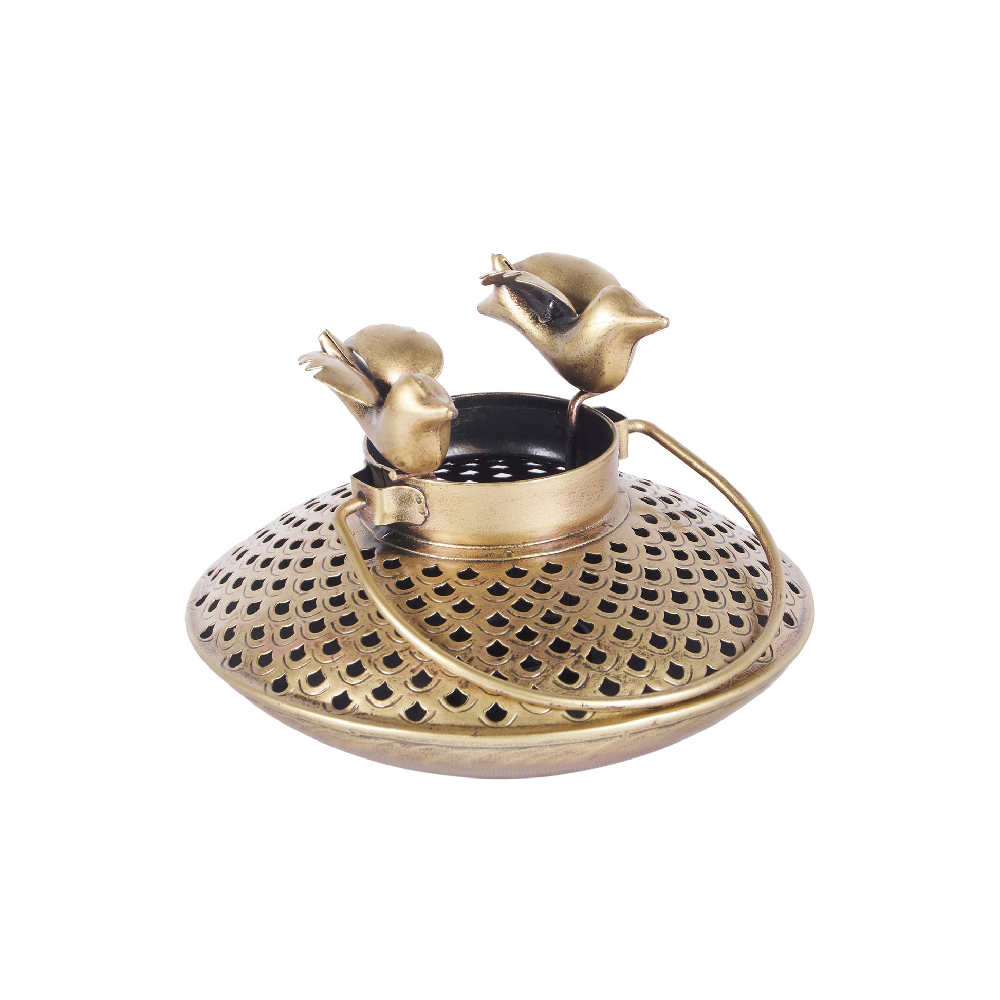 Theo Antique Brass Lantern