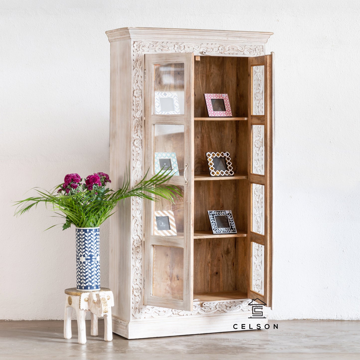 Adam Carved Bookcase