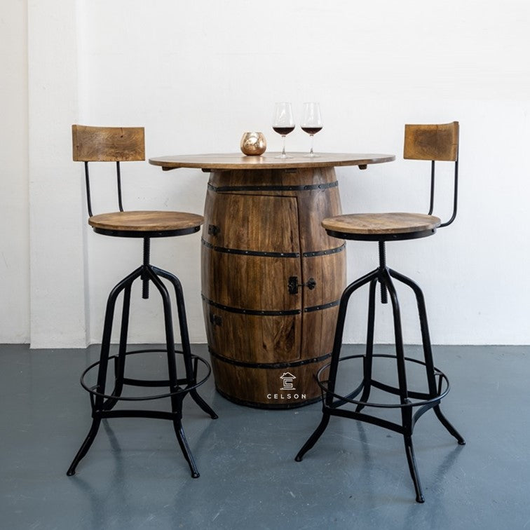 Rock Wooden Bar Chair