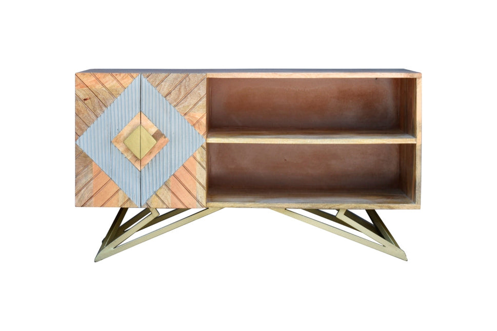 Wendy Hand Carved Wooden TV Console