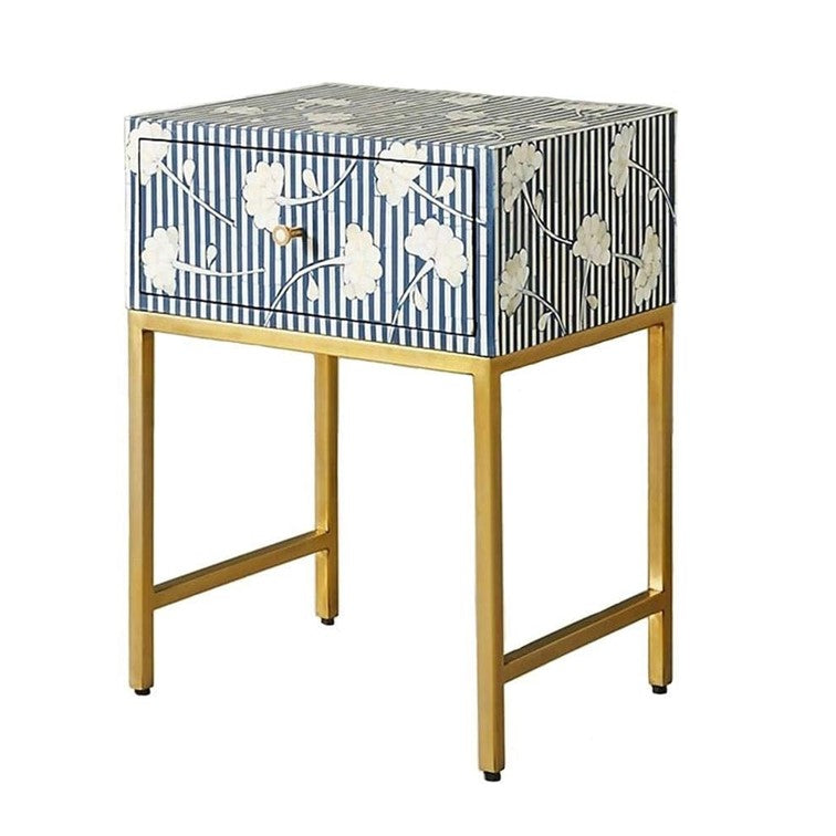 Jessi Bone Inlay Bedside