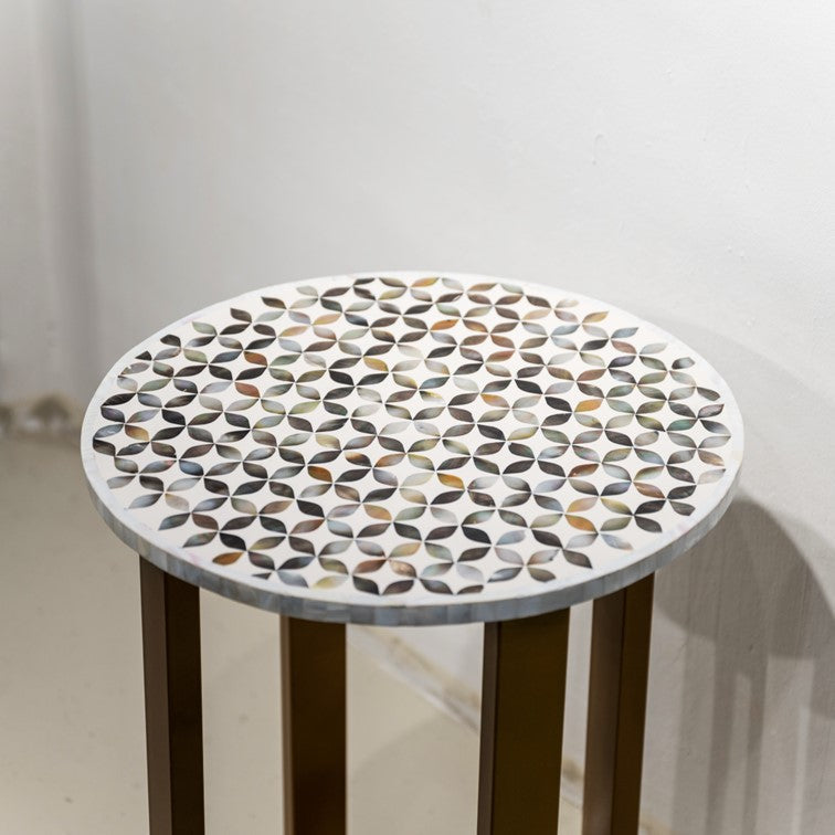 Ivan Mother of Pearl Inlay Stool