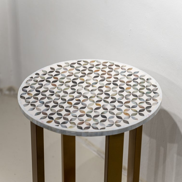 Ivan Mother of Pearl Inlay Stool