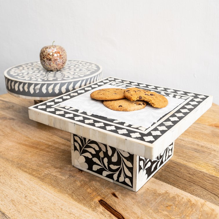 Judy Bone Inlay Cake Stand