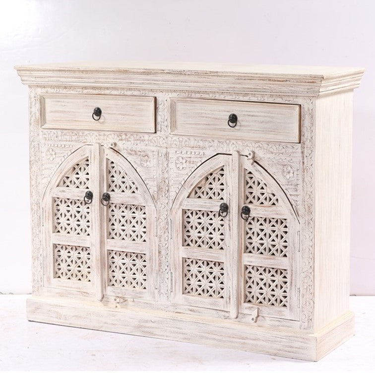Ana Carved Wooden Cabinet
